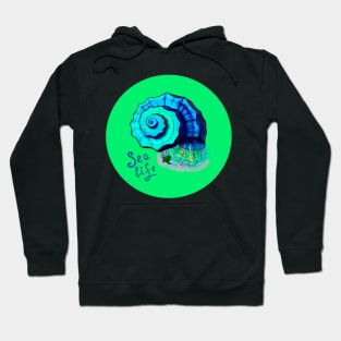 Fish Shell Art Sea life Hoodie